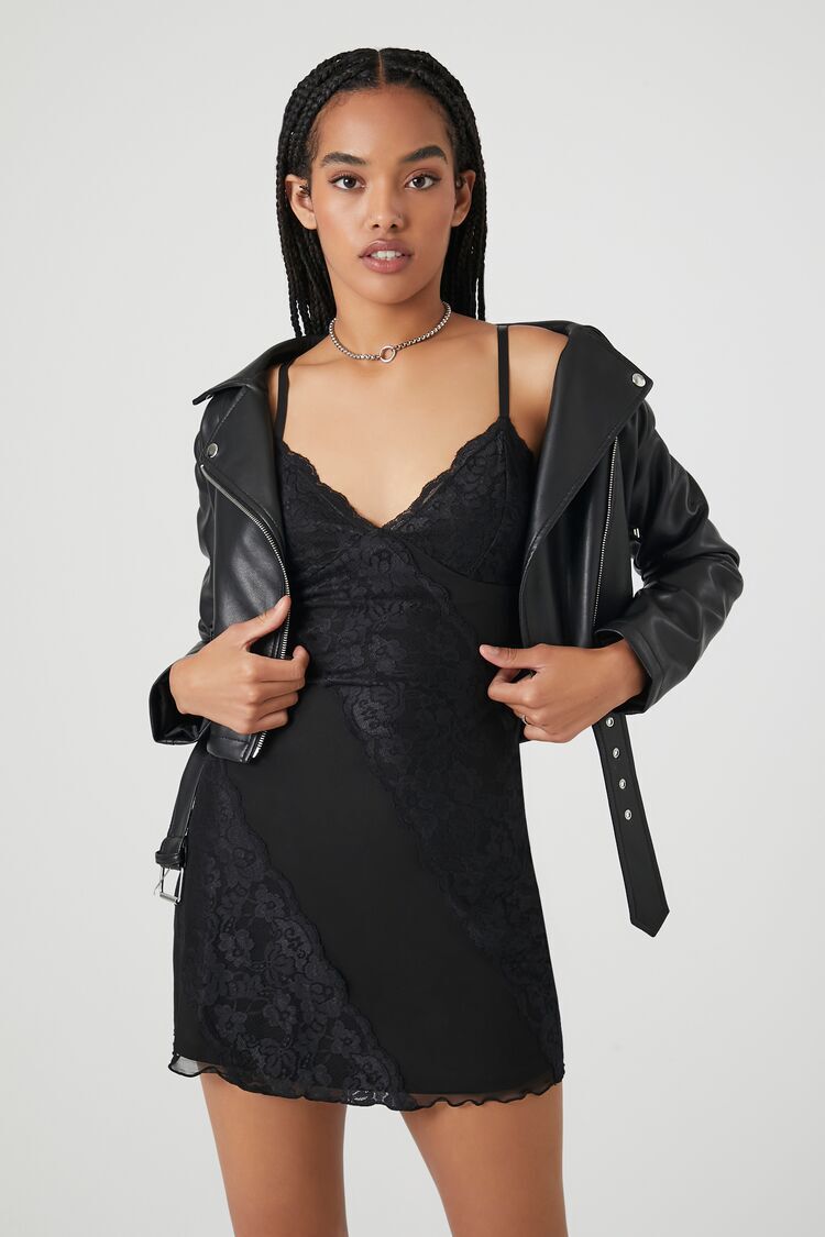 mesh black dress